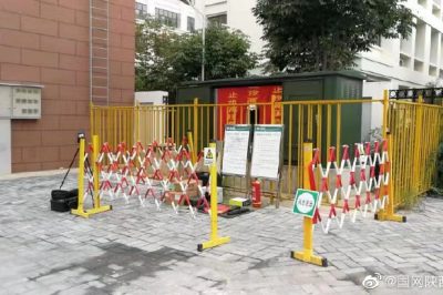 紅旗東路的紅光嘉苑進行電纜敷設工作