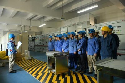 對(duì)110千伏平橋變開(kāi)展半段C級(jí)檢修工作