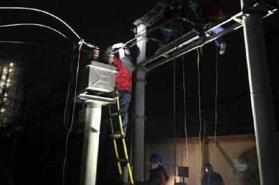 對35千伏清涼站534開關設備線夾發(fā)熱缺陷處理，
